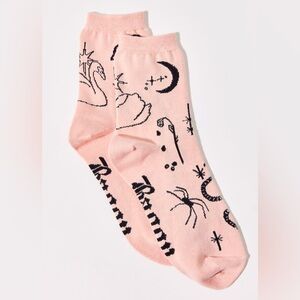 BAGGU Ballet Icons Blush and Black Socks Sz Women’s OS NEW NWT